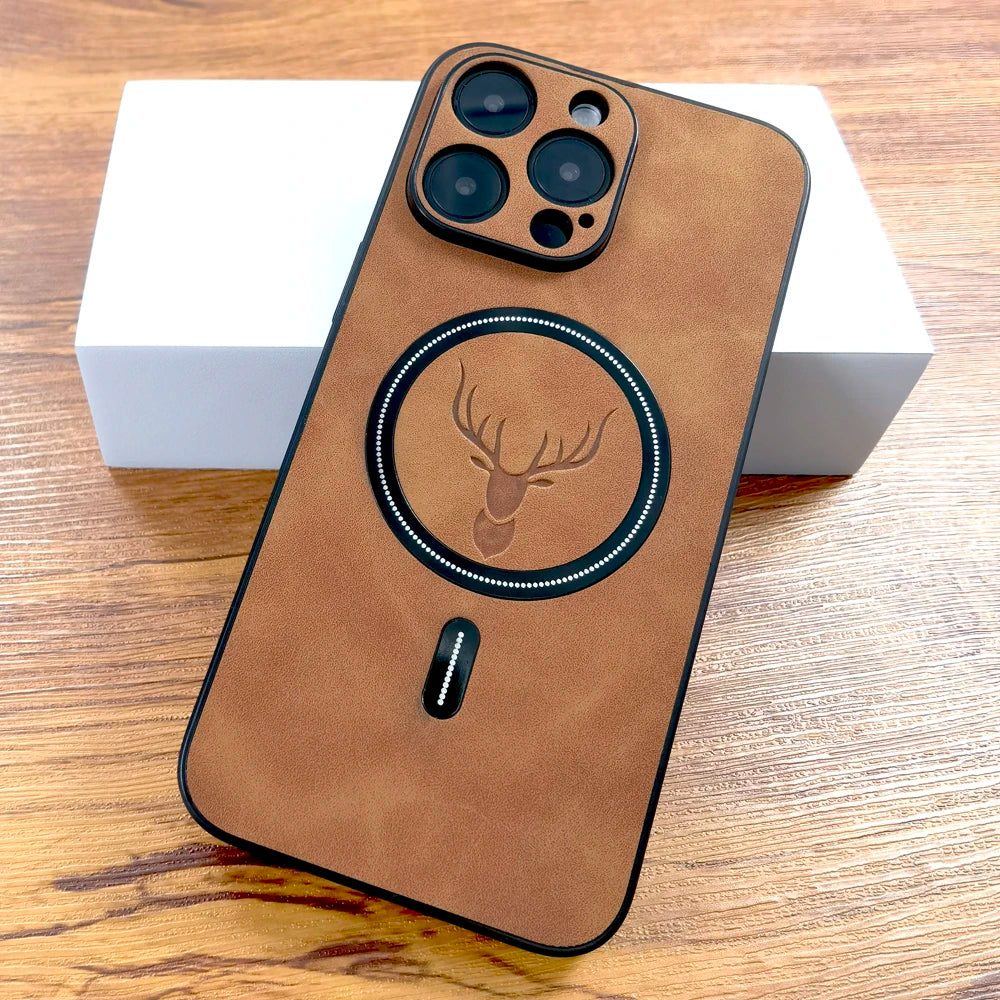 Capa para iPhone Moose de Couro com MagSafe VND