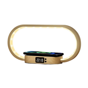 Carregador Wireless com Lâmpada LED e Relógio VND