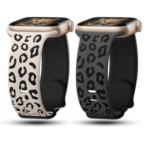 Pulseira para Apple Watch Leopard de Silicone VND