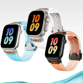 Pulseira para Apple Watch Transparent de Silicone VND