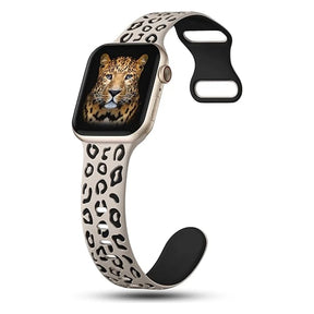 Pulseira para Apple Watch Leopard de Silicone VND